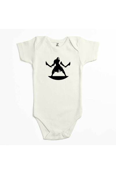 CrowsGate God of War Kratos 2 Ecru Color Baby Bodysuit