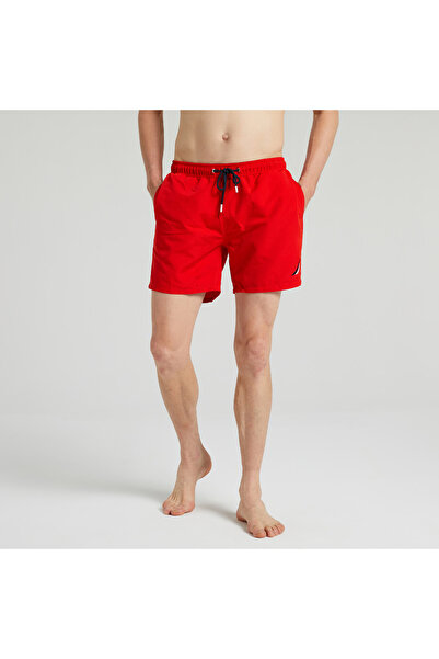 Nautica ERKEK KIRMIZI STANDART FIT MAYO ŞORT