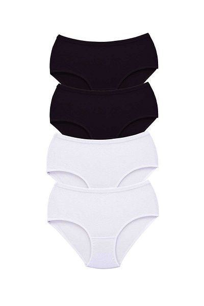 AC BOX 4 Pieces Tutku Women's High Waist Bato Thick Rubber Panties S4