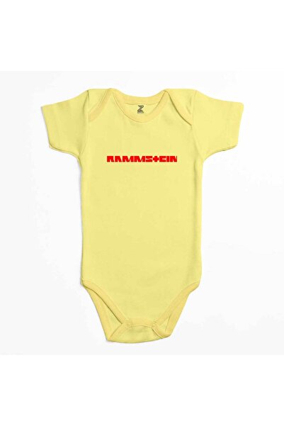 CrowsGate بدلة أطفال باللون الأحمر والأصفر من Rammstein Text