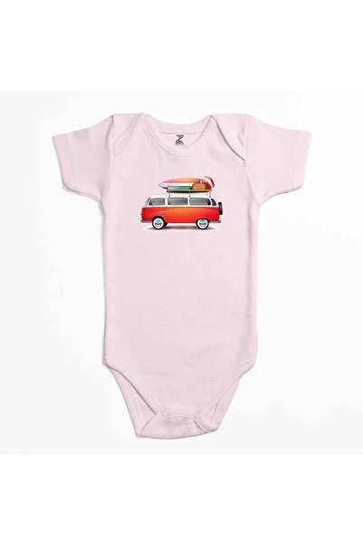 CrowsGate بدلة أطفال من فولكس فاجن كارافان هوليداي باللون الوردي