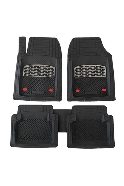 TEAMCAR Geely Emgrand Uyumlu 3d Havuzlu Paspas Takımı Safir Siyah Krom Karbon