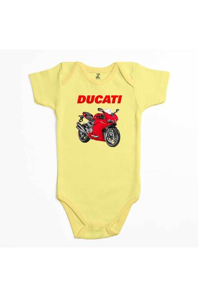 CrowsGate دوكاتي 959 بدلة أطفال باللون الأصفر