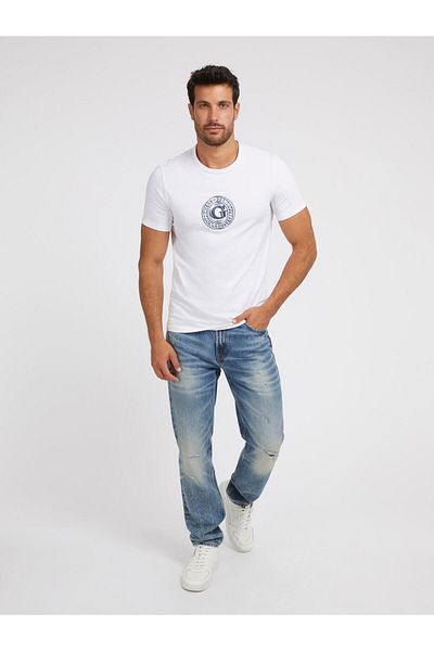 Guess Tricou Ss Cn G Round pentru bărbați, slim fit