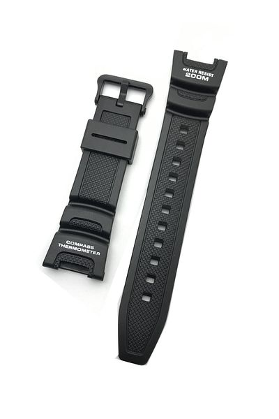 Casio Sgw-100 Black Color Original Silicone Watch Band Strap