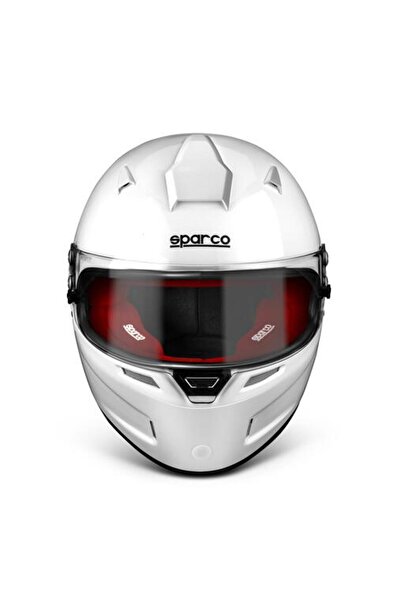 Sparco Rf-5 Kapalı Yarış Kaskı Fia Onaylı Beyaz Kırmızı Xl Beden