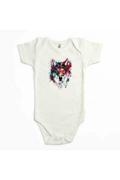 CrowsGate بدلة أطفال بلون الذئب بلون إكرو