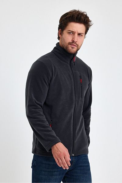 monox Ανδρικό μπουφάν Fleece Outdoor - Με φερμουάρ