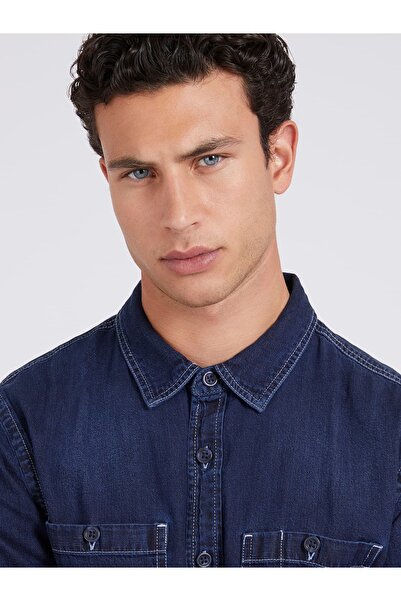 Guess Men'S Denim Shirt - L/S Regu Model