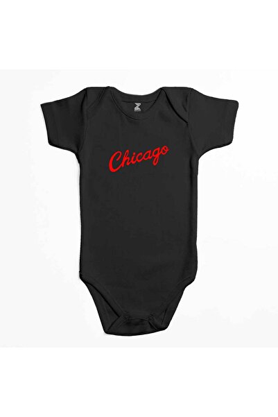 CrowsGate Chicago Summer Black Color Baby Bodysuit