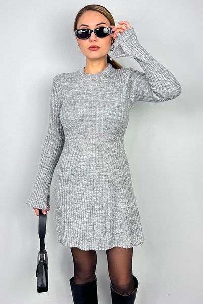 Ritnice Γυναικείο πλεκτό φόρεμα Laila Grey