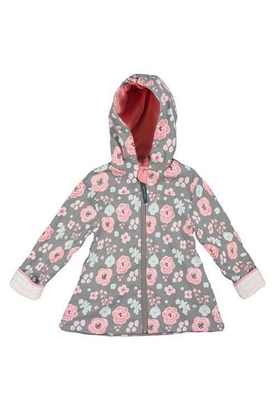 Stephen Joseph Pink Raincoat with Flower Pattern