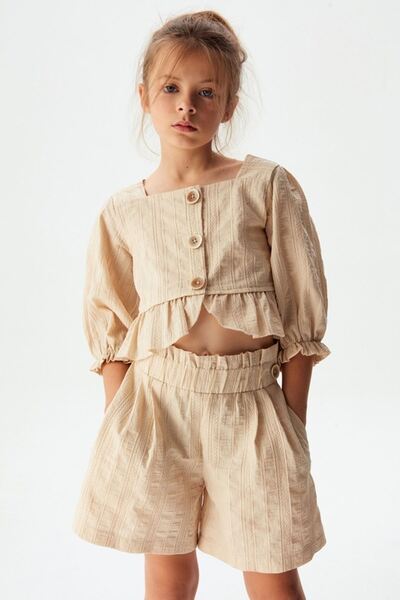 nk kids 54336-MADAM ŞORT 8/14 KREM