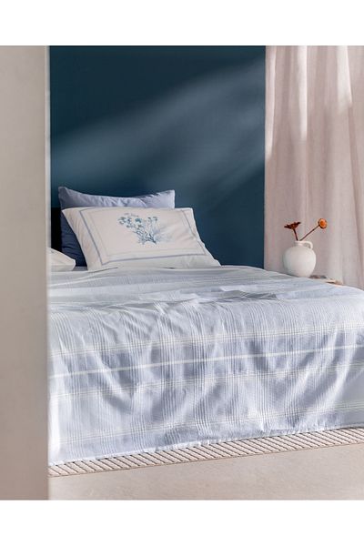 Madame Coco Set unic din bumbac imprimat Edgard Blue Ecocell
