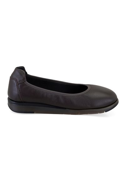 Desa Pantofi ocazional din piele maro confort pentru femei