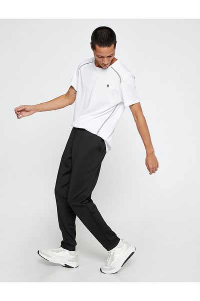 Koton Sports Sweatpants with Lace Waist and Pocket Detail