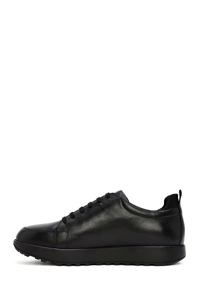 Derimod Black Leather Men's Sneakers - Lace-up, Model 24wfd 671018