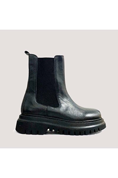 Bulldozer Women's Black Leather Casual Shoes - 37