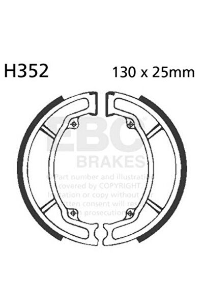 EBC ARKA FREN BALATASI KAMPANA H352 HONDA DIO SPACY CB125F SPACY110 FIZY125 A...