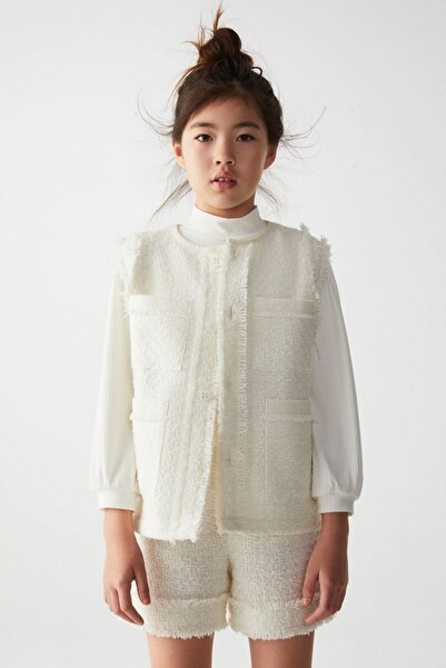 nk kids 8-14 Yaş Kız Çocuk İnci Yelek
