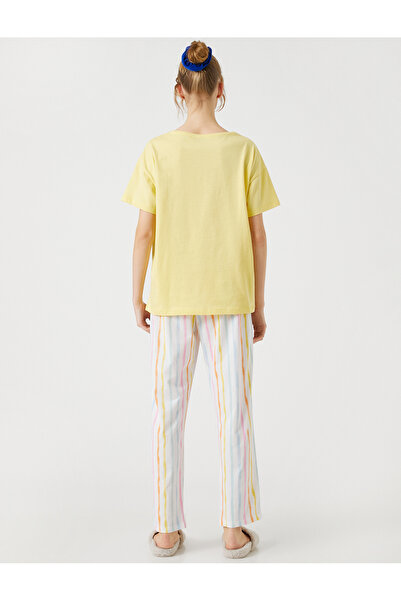 Koton Βαμβακερό Σετ Πιτζάμα με κοντό μανίκι