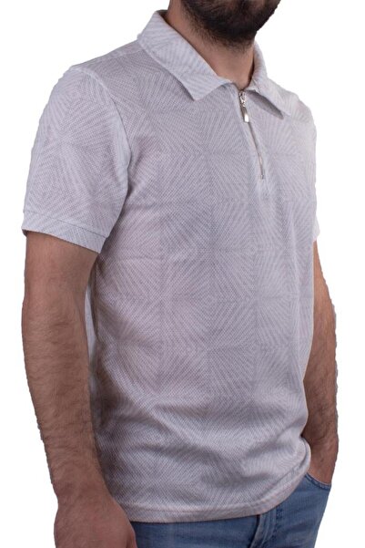 Twister Jeans 2276 Sivi polo ovratnik za muškarce T-shirt