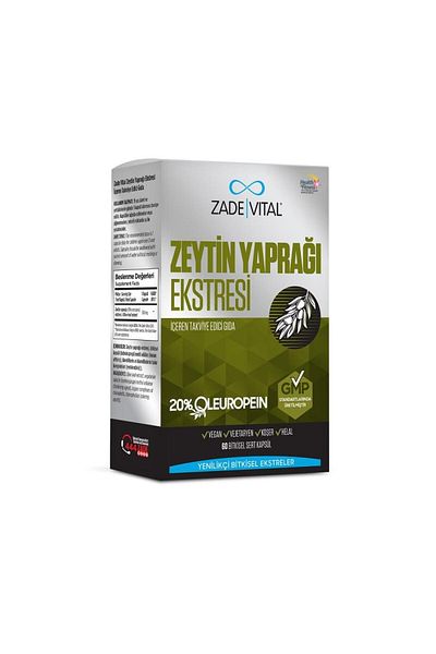 Zade Vital Olive Leaf Extract 60 Hard Capsules