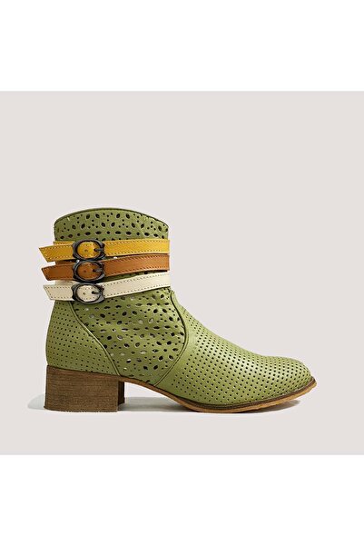 Venüs Women's leather summer boot 1810624y - green - 38