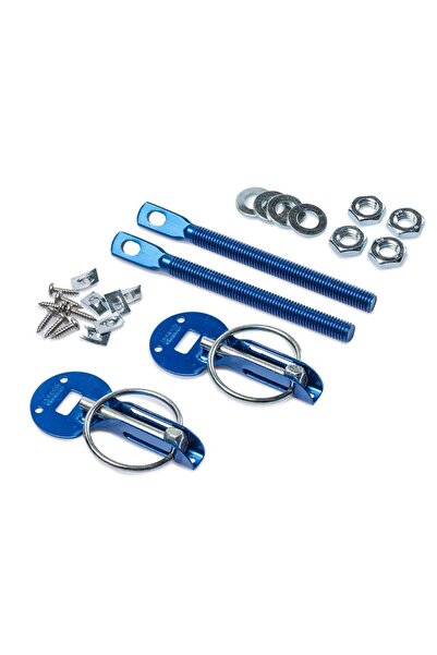 Sparco Mavi Kaput Kilitleme Mandalı Emniyet Kemerli Universal Oto Aksesuar