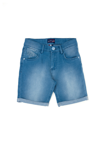 U.S. Polo Assn. Erkek Çocuk Mavi Jean Şort 50268859-DN0022