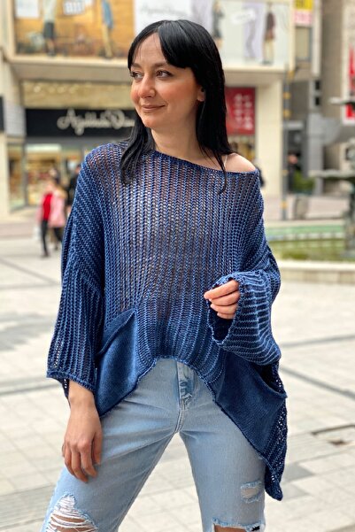 sahnemoda Сальова блуза з сіткою - прати можна, з кишенями