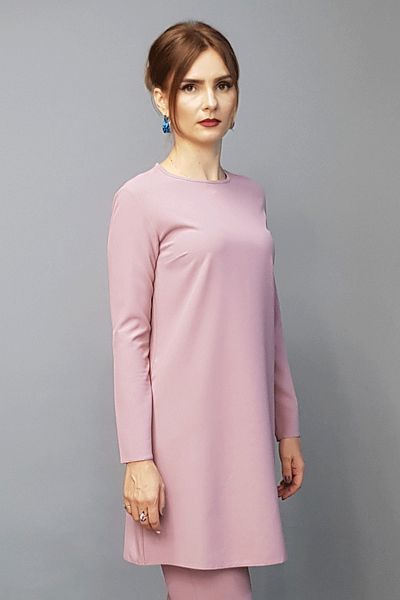 ÖNDER ÖZSOY O-Neck Long Sleeve Blouse-Powder