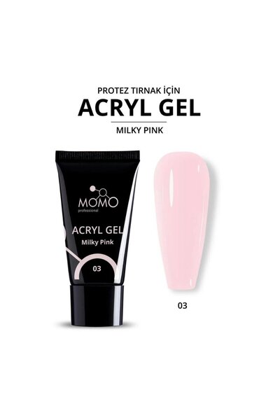 MOMO professional Momo Acryl Gel 30gr. No.03 Milky Pink