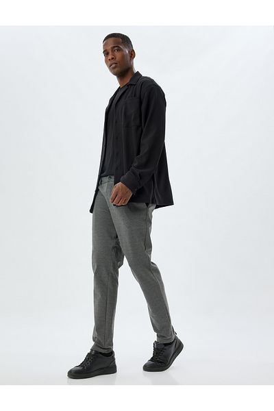 Koton Viscose Mixed Chino Pants - Pocket Detailed