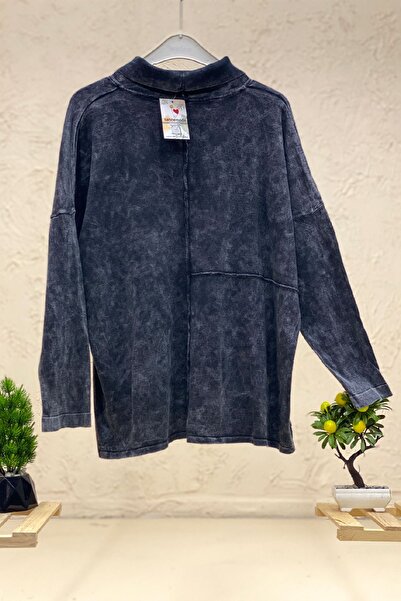 sahnemoda Однобортний светр з відкладним коміром, що прається