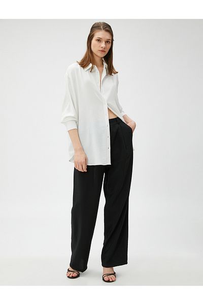 Koton Palazzo Trousers Pleated Pocket
