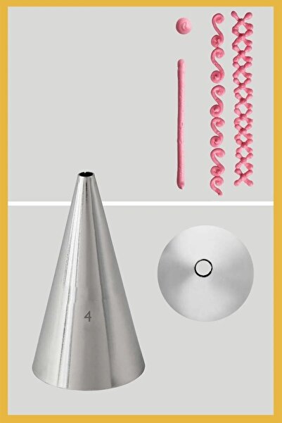 Tinky Winky Stainless Steel Cream Piping Bag Tip (Whipped Bag Tip, Filler Sen...