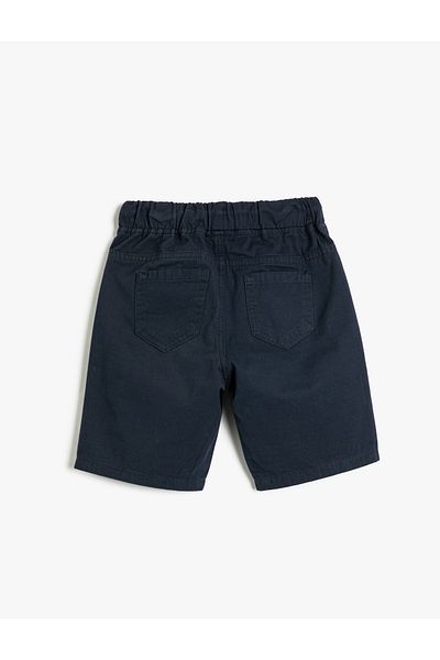 Koton Chino-Shorts aus Baumwolle mit Taschen und Bindegürtel