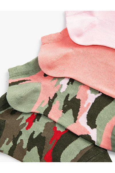 Koton Комплект от 4 ботуши Чорапи с камуфлажна шарка