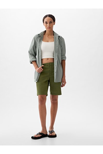 GAP Kadın Haki Downtown Khaki Bermuda Şort