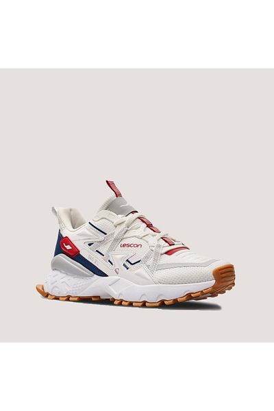 Lescon Trail Mercury 38 Unisex White Comfort Sports Shoes