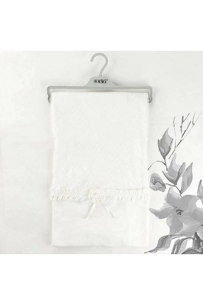 Sebi Bebe Tulle Patterned Rose Combed Cotton Baby Blanket