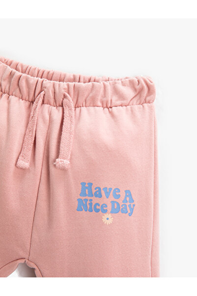 Koton Różowe spodnie dresowe dla dziewczynki 3WMG40166AK