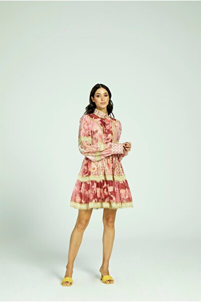 VorNişantaşı Women's Special Design Pink Dream Dress