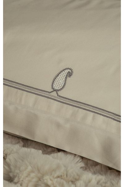 Apricitas HOME Double Bed Set with Cover Silverfox Ecru - Bedside
