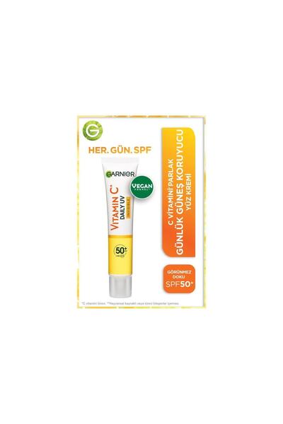 Garnier Günlük Güneş Koruyucu Fluid Yüz Kremi Görünmez Doku