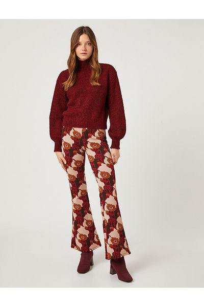 Koton Balloon Sleeve Crop garbós pulóver