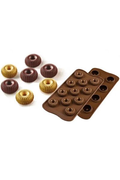 Generic Brand Silicone Striped Circle Candy Dough Soap Candle Scented Stone P...