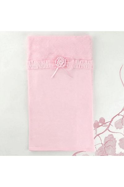 Sebi Bebe Tulle Patterned Rose Combed Cotton Baby Blanket