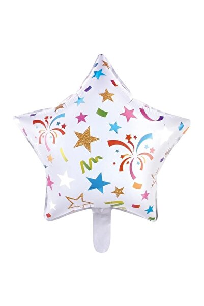Tinky Winky Havai Fişekli Yıldız Folyo Balon - 18 Inç (45 CM) - Yıldız Balon
